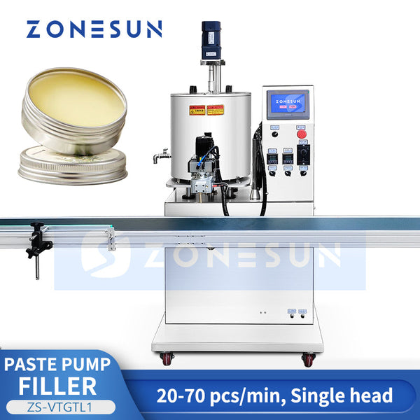 ZONESUN ZS-VTGTL1 Automatic Wax Filling Machine for Balm Solid Perfume Deodorant Stick Lipstick Petroleum Jelly