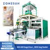 ZONESUN Z5-AG300 Automatic Open Mouth Bagging Machine 5-50kg Bag Placer Sewing Sealing for Feed Pellets Granule