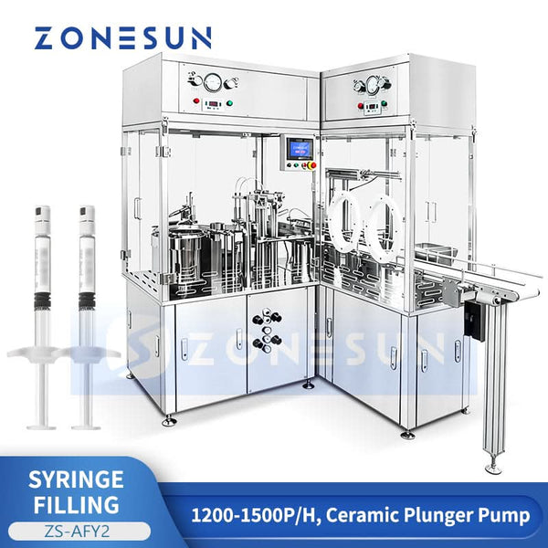 ZONESUN ZS-AFY2 Aseptic Double Head Prefilled Syringe Filling and Sealing Machine