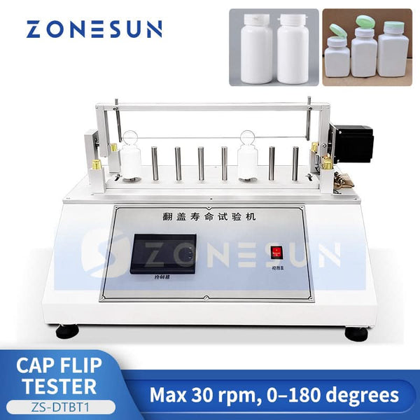 ZONESUN ZS-DTBT1 Flip-Top Cap Durability Opening Life Testing Machine Cap Opening Cycle Tester