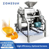 ZONESUN Double Stage Fruit Pulper Machine Vegetable Crusher Pitter Refiner