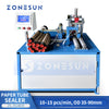 ZONESUN ZS-ZGJB20 Automatic Paper Tube Top Tape Sealing Machine Composite Can Tape Sealer