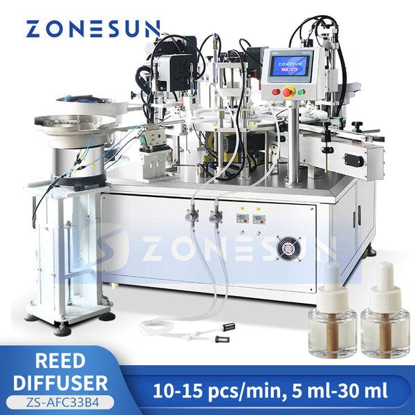 ZONESUN ZS-AFC33B4 Automatic Liquid Filling and Capping Machine for Mosquito Repellent Essential Oil Bottles