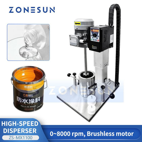 ZONESUN ZS-MX1100 High Speed Dispersing Homogenizing Machine for Paint Inks