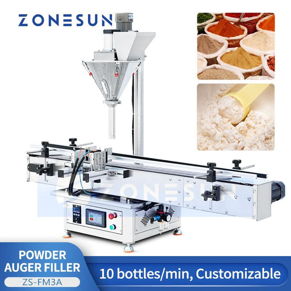 ZONESUN ZS-FM3A Automatic Auger Powder Filling Machine front view