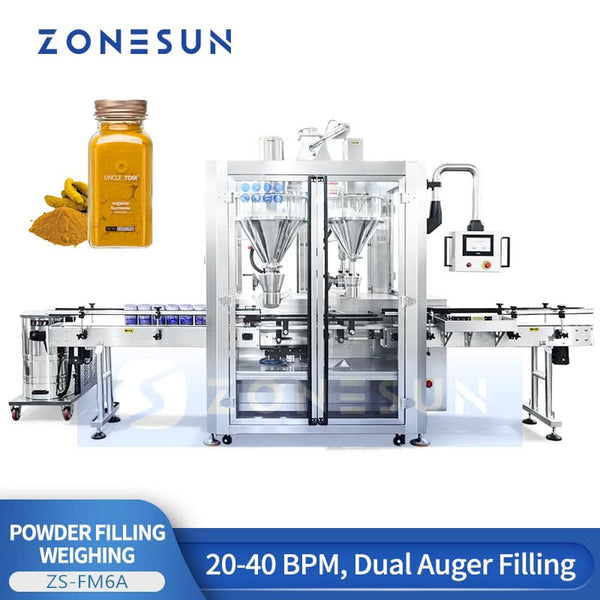 ZONESUN ZS-FM6A Dual Auger Powder Filling Machine – High Precision