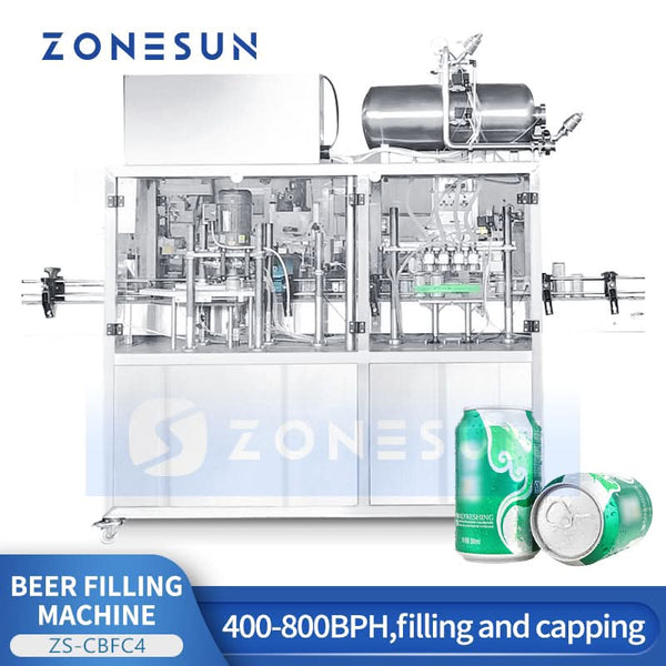 Zonesun ZS-CBFC4 Beer Can Filling and Sealing Machine