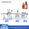 ZONESUN ZS-FAL180C8 Automatic Paste Filling, Capping Labeling Machine Production Line