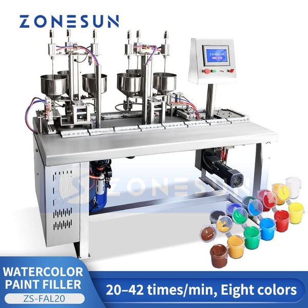 ZONESUN ZS-FAL20 Watercolor Paint Filling and Capping Machine Art Paint Packaging Machine