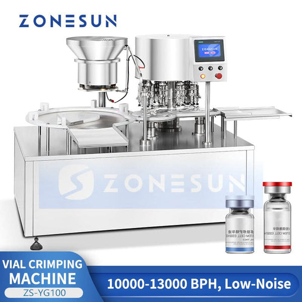 ZONESUN ZS-YG100 Vial Crimping Machine Automatic Vial Cap Sealing Equipment