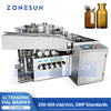 ZONESUN ZS-UWB6 Automatic Ultrasonic Bottle Washing Machine for Pharmaceutical Vials Essential Oil Bottles