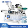ZONESUN ZS-AFC19B Automatic Cream Filling Capping Machine with Rotor Pump High Viscosity Liquid Filler for Jars