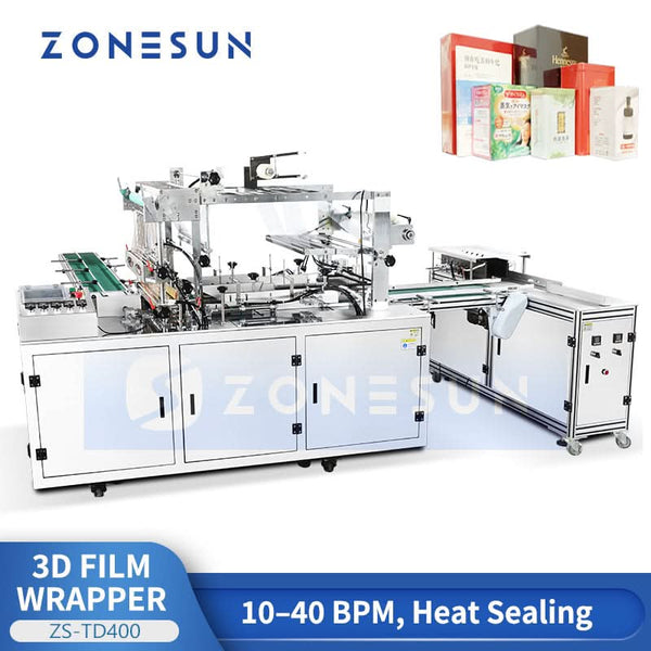 ZONESUN ZS-TD400 3D Cellophane Wrapping Machine Film Sealer