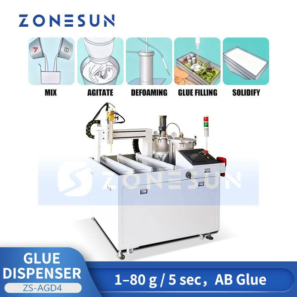 ZONESUN ZS-AGD4 Automatic AB Glue Dispensing and Potting Machine Automatic Glue Mixer