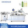 ZONESUN ZS-AFC70 Automatic Dual-Station Roll-on Bottle Filling and Capping Machine