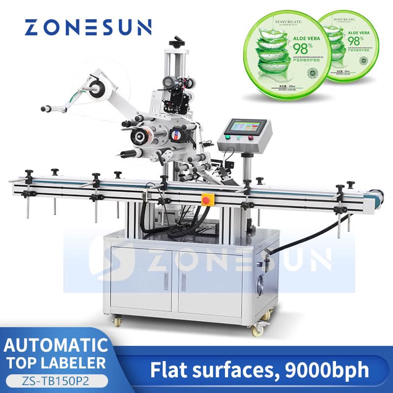 ZONESUN ZS-TB150P2 Flat Surface Labeling Machine for Boxes, Cartons