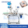 ZONESUN ZS-TB831F Food Box 4 Sides Wrap Around Tamper-Evident Labeling Machine Security Labels Applicator