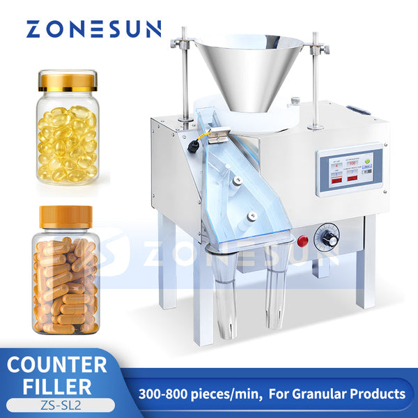ZONESUN ZS-SL2 Automatic Double-Track Tablet Capsule Counting and Filling Machine