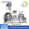 ZONESUN ZS-LTR500 Tilting Vacuum Homogenizing Mixer for Cosmetic Pharmaceutical Manufacturing