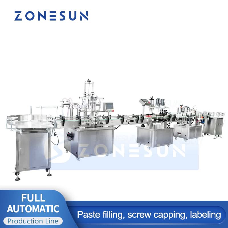 ZONESUN ZS-FAL180R5 Automatic Liquid Filling Capping Labeling Machine ...