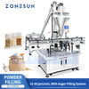 ZONESUN ZS-FM5A Servo Powder Filling Machine with Feeder