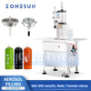 ZONESUN ZS-QW500 Semi-Automatic Aerosol Filling Machine for Male or Female Valves