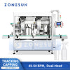 ZONESUN ZS-VTXG3 Automatic Double-Head Tracking Capping Machine for Lotion Pumps Trigger Sprays