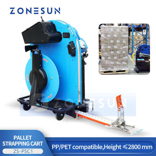 ZONESUN ZS-PSC1 Automatic Pallet Strapping Cart for PP/PET