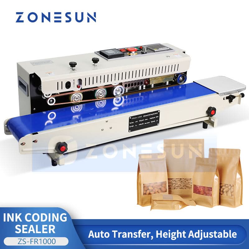 ZONESUN ZS-FR1000 Automatic Solid Ink Continuous Sealing Machine for ...