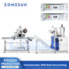 ZONESUN ZS-FSL220 Automatic Liquid VFFS Packaging Machine with Integrated Print and Apply Labeling Machine