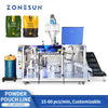ZONESUN ZS-AFS320 Premade Pouch Powder Filling and Sealing Machine Auger Filler Vacuum Dust Collector