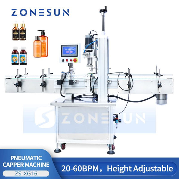 ZONESUN ZS-XG16 Automatic Spray Pump Cap Capping Machine Screw Cap Capper