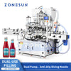 ZONESUN ZS-SVGT4D Automatic Servo-Driven Liquid Paste Filling Machine Cream Lotion Honey