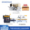 ZONESUN ZS-CSPM2 End-of-Line Packaging Line Integrated Case Erecting Loading Carton Sealing System