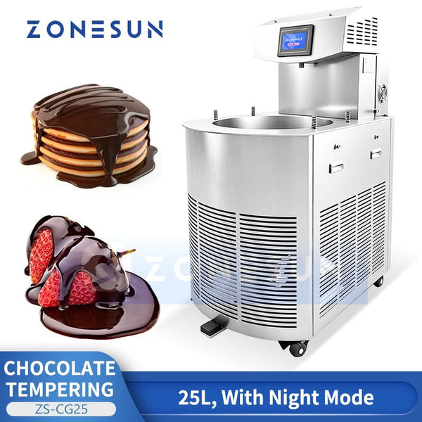 ZONESUN ZS-CG25 Commercial Continuous Chocolate Tempering & Pouring Machine