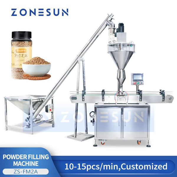 ZONESUN ZS-FM2A Automatic Powder Filling Machine with Feeder