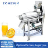 ZONESUN ZS-ZJ01 Industrial Screw Press Juicer Machine Automatic Spiral Juice Extractor for Fruits Vegetables Ginger