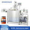 ZONESUN ZS-XG240 Automatic Vacuum Capping Sealing Machine for Metal Lugs Tin Caps