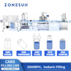 ZONESUN ZS-FAL180A11 Automatic Isobaric Can Filling and Sealing Machine Line