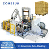 ZONESUN ZS-CSPM8 Robotic Palletizer for Corrugated Boxes Cardboard Box Robotic Palletizing Machine