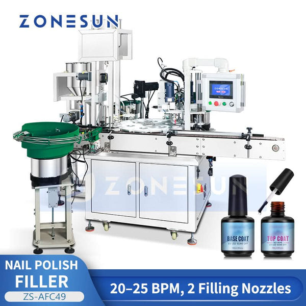 ZONESUN ZS-AFC49 Automatic Nail Polish Filling and Capping Machine Monblock Packaging Machine