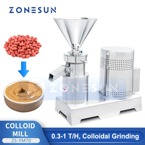 Zonesun ZS-YM70 Peanut Butter Grinding Machine Nut Paste Grinder Equipment