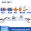 ZONESUN ZS-FAL180X20 Automatic Shampoo Lotion Liquid Filling Production Line