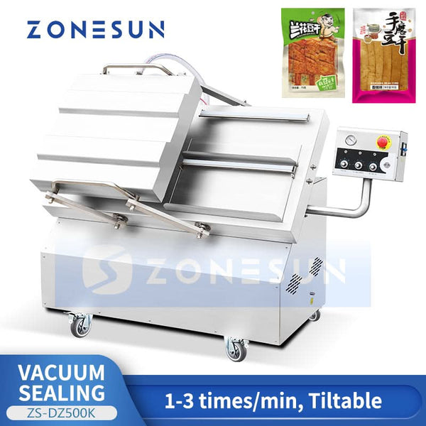Zonesun ZS-DZ500K Vacuum Sealer for Dry and Wet Food Industrial Chamber Vacuum Packaging Machine