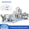 ZONESUN ZS-HYS60 automatic syringe packaging line full production view