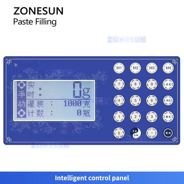 ZONESUN ZS-DTFP1 Semi Automatic Honey Cream Filling Machine Paste Quantitative Filler 50g – 10kg