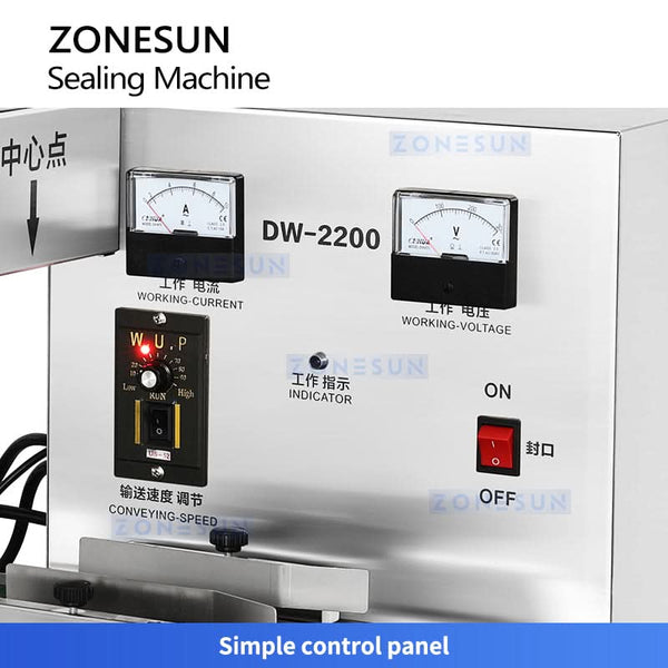 ZONESUN ZS-FK2200B Automatic Electromagnetic Induction Aluminum Foil Sealing Machine