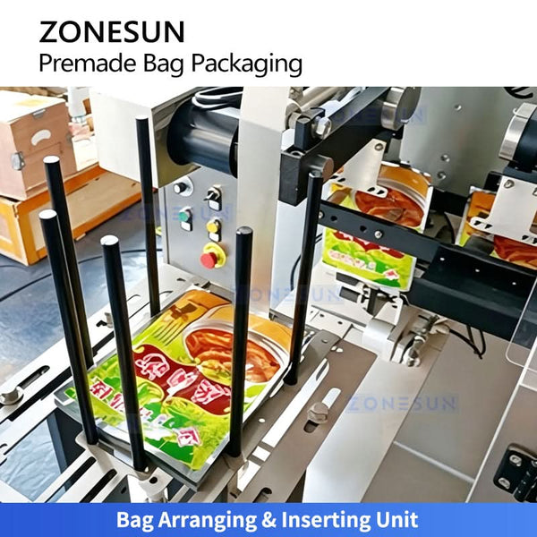 ZONESUN ZS-GW260D Automatic 10 Head Weigher Premade Pouch Packing Machine for Snack Pet Food
