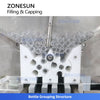 ZONESUN ZS-AFC17R Automatic Magnetic Pump Roll-on Deodorant Filling Capping Machine 2 Heads