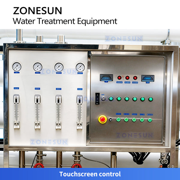 ZONESUN ZS-RO10T Industrial 10T Reverse Osmosis System Water Purification Plant for Beverage Pharma